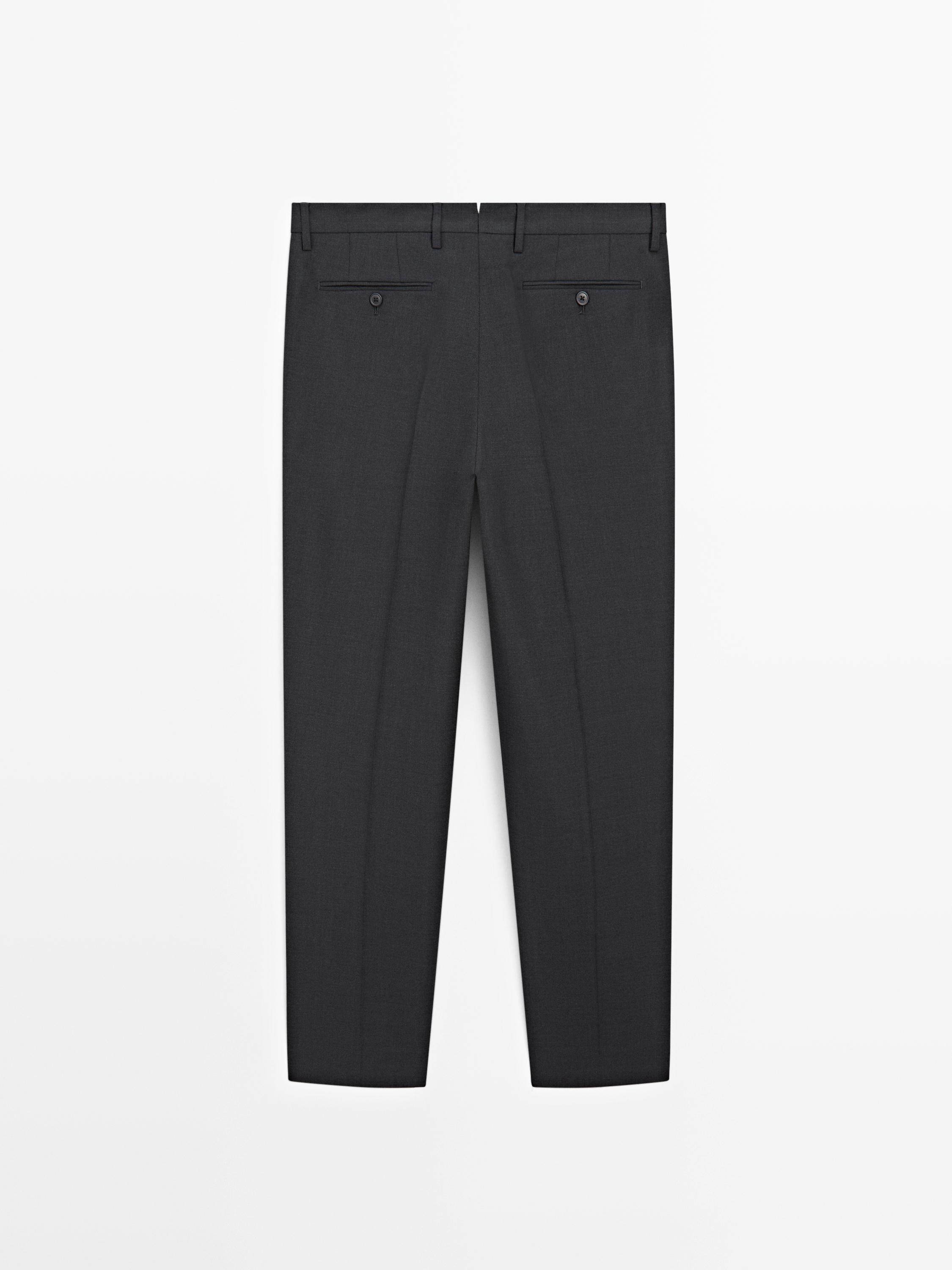 Cold wool suit trousers
